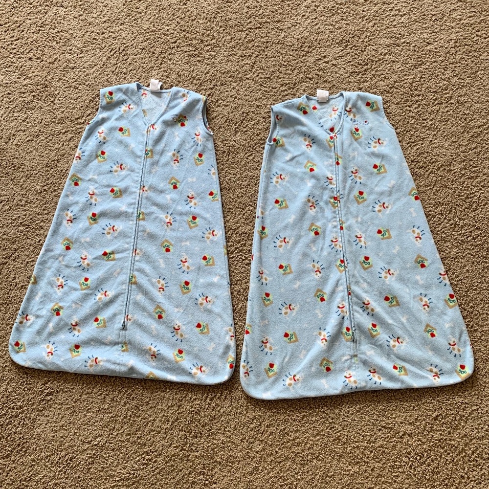 Lot of 2 fleece sleep sacks size 18-24 months/XL